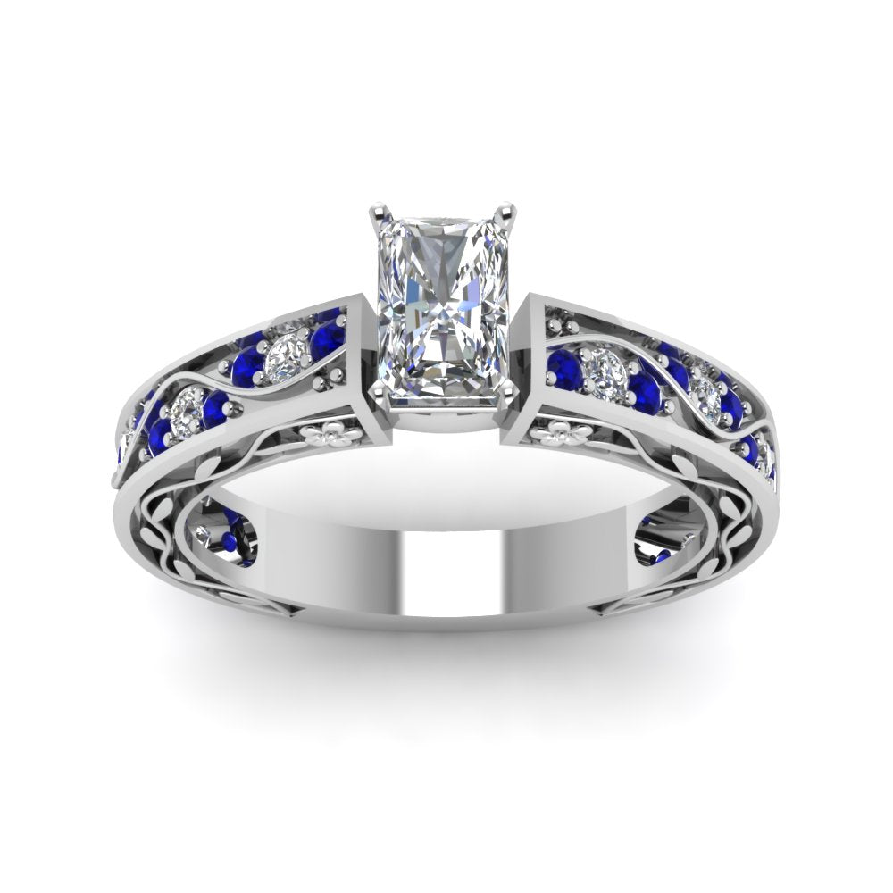 radiant-cut-antique-filigree-diamond-ring-with-blue-sapphire-in-950-platinum-FDENS3543RARGSABLANGLE5-NL-WG