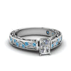 Load image into Gallery viewer, radiant-cut-antique-filigree-diamond-ring-with-ice-blue-topaz-in-950-platinum-FDENS3543RARGICBLTO-NL-WG_5aac5315-44e4-4249-9762-427d7e008ed5