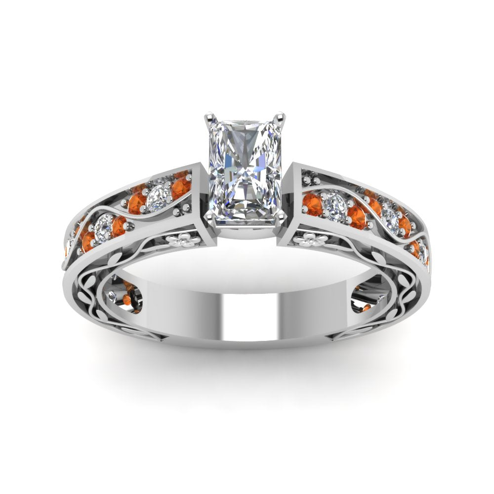 radiant-cut-antique-filigree-diamond-ring-with-orange-sapphire-in-950-platinum-FDENS3543RARGSAORANGLE5-NL-WG