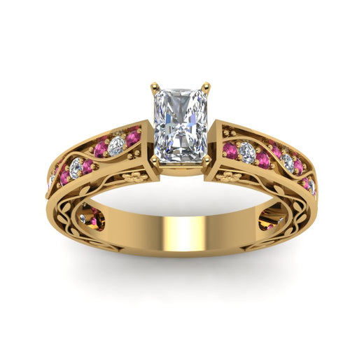 radiant-cut-antique-filigree-diamond-ring-with-pink-sapphire-in-14K-yellow-gold-FDENS3543RARGSADRPIANGLE5-NL-YG_0ca03a3b-92c5-40db-800b-d9bf570f3353