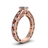 Load image into Gallery viewer, radiant-cut-antique-filigree-diamond-ring-with-ruby-in-14K-rose-gold-FDENS3543RARGRUDRANGLE2-NL-RG_1657e281-0220-4e51-9d96-e05f24ab2c29