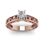Load image into Gallery viewer, radiant-cut-antique-filigree-diamond-ring-with-ruby-in-14K-rose-gold-FDENS3543RARGRUDRANGLE5-NL-RG
