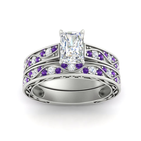 radiant-cut-antique-filigree-purple-topaz-bridal-ring-set-in-white-gold-fdens3543ragvitoangle5-nl-wg.jpg