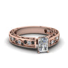 Load image into Gallery viewer, radiant-cut-antique-filigree-ring-with-black-diamond-in-14K-rose-gold-FDENS3543RARGBLACK-NL-RG_60b59a14-c5dc-4c6d-bad5-2fbd524ce118
