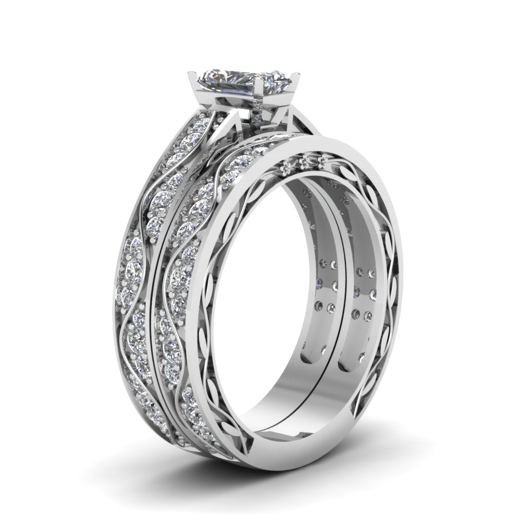 radiant-cut-antique-filigree-wedding-ring-set-in-white-gold-FDENS3543RAANGLE2-NL-WG