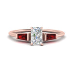 Load image into Gallery viewer, radiant-cut-bar-baguette-3-stone-ruby-engagement-ring-in-FDENS100RARGRUDR-NL-RG
