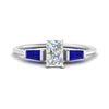 Load image into Gallery viewer, radiant-cut-bar-baguette-3-stone-sapphire-engagement-ring-in-white-gold-FDENS100RARGSABL-NL-WG