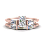 Load image into Gallery viewer, radiant-cut-bar-set-diamond-ring-with-matching-3-baguette-wedding-band-in-FDENS100RA-NL-RG
