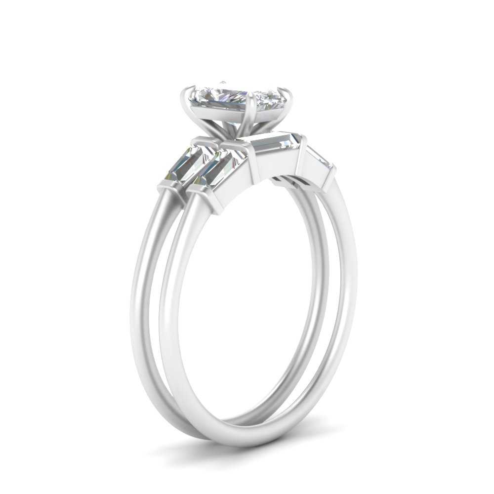 radiant-cut-bar-set-diamond-ring-with-matching-3-baguette-wedding-band-in-FDENS100RA-NL-WG