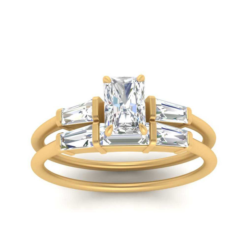 radiant-cut-bar-set-diamond-ring-with-matching-3-baguette-wedding-band-in-yellow-gold-FDENS100RAANGLE5-NL-YG