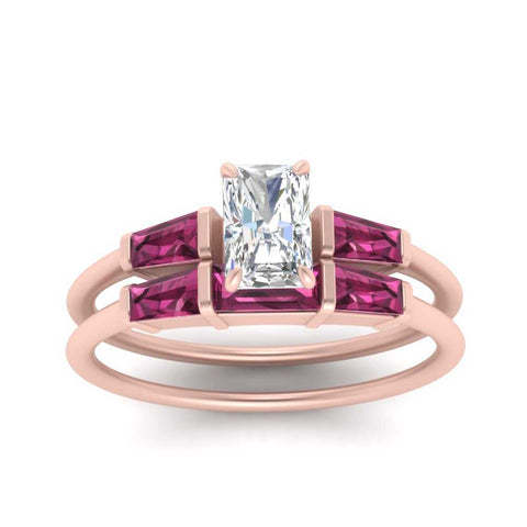 radiant-cut-bar-set-pink-sapphire-ring-with-matching-3-baguette-wedding-band-in-rose-gold-FDENS100RAGSADRPIANGLE5-NL-RG