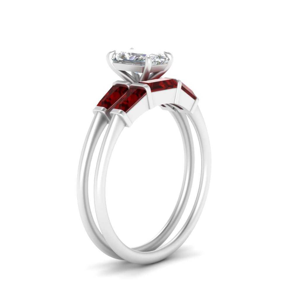 radiant-cut-bar-set-ruby-ring-with-matching-3-baguette-wedding-band-in-FDENS100RAGRUDR-NL-WG