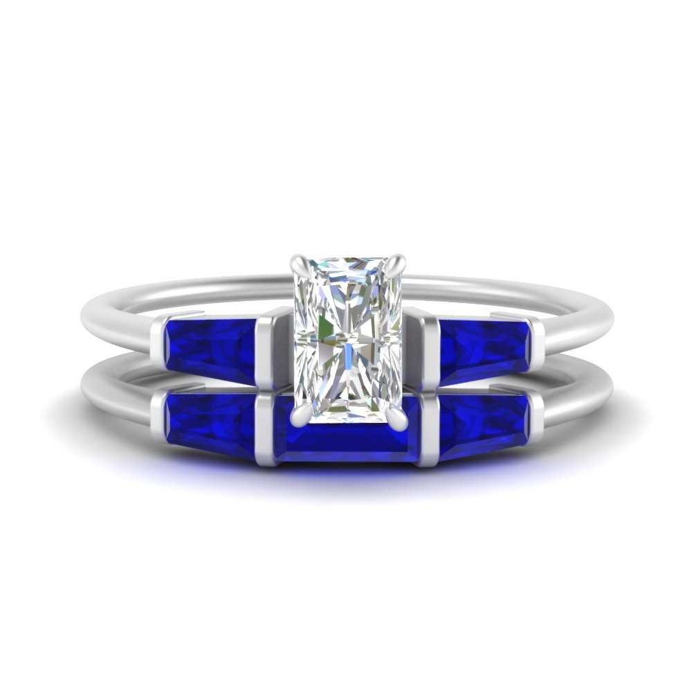 radiant-cut-bar-set-sapphire-ring-with-matching-3-baguette-wedding-band-in-FDENS100RAGSABL-NL-WG