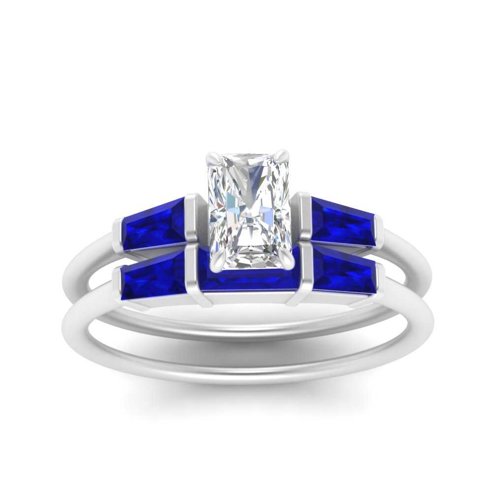 radiant-cut-bar-set-sapphire-ring-with-matching-3-baguette-wedding-band-in-FDENS100RAGSABL-NL-WG