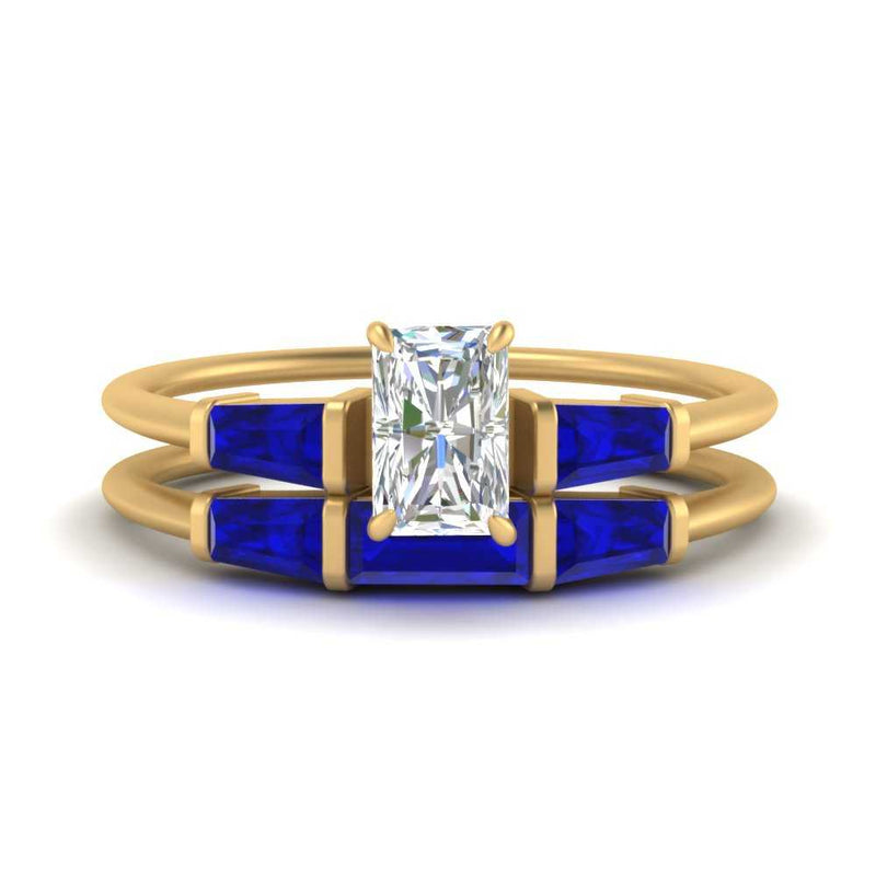 radiant-cut-bar-set-sapphire-ring-with-matching-3-baguette-wedding-band-in-yellow-gold-FDENS100RAGSABL-NL-YG
