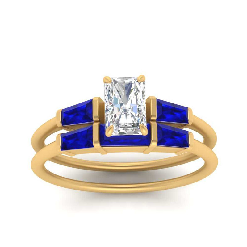 radiant-cut-bar-set-sapphire-ring-with-matching-3-baguette-wedding-band-in-yellow-gold-FDENS100RAGSABLANGLE5-NL-YG