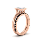Load image into Gallery viewer, radiant-cut-bezel-solitaire-ring-with-black-diamond-band-in-rose-gold-FD11229RAGBLACKANGLE2-NL-RG.jpg?v=1758702888