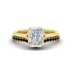 Load image into Gallery viewer, radiant-cut-bezel-solitaire-ring-with-black-diamond-band-in-yellow-gold-FD11229RAGBLACK-NL-YG.jpg?v=1758702888