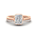 Load image into Gallery viewer, radiant-cut-bezel-solitaire-ring-with-diamond-band-in-rose-gold-FD11229RA-NL-RG.jpg?v=1758702887
