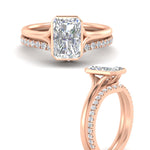 Load image into Gallery viewer, radiant-cut-bezel-solitaire-ring-with-diamond-band-in-rose-gold-FD11229RAANGLE3-NL-RG_d9e22fc7-132f-435e-83ee-1426b9a06d8c.jpg?v=1758702953