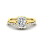 Load image into Gallery viewer, radiant-cut-bezel-solitaire-ring-with-diamond-band-in-yellow-gold-FD11229RA-NL-YG.jpg?v=1758702887