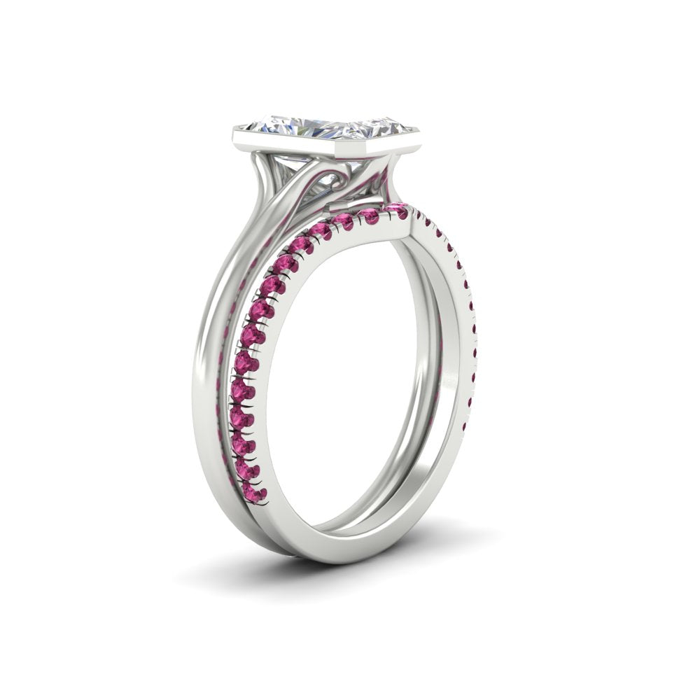 radiant-cut-bezel-solitaire-ring-with-pink-sapphire-band-in-white-gold-FD11229RAGSADRPIANGLE2-NL-WG.jpg?v=1758702887