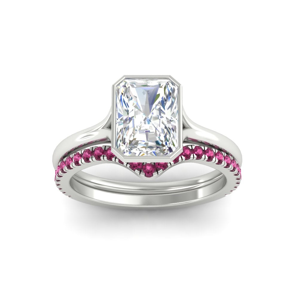 radiant-cut-bezel-solitaire-ring-with-pink-sapphire-band-in-white-gold-FD11229RAGSADRPIANGLE5-NL-WG.jpg?v=1758702888