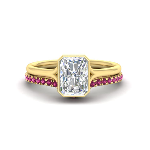 radiant-cut-bezel-solitaire-ring-with-pink-sapphire-band-in-yellow-gold-FD11229RAGSADRPI-NL-YG.jpg?v=1758702888