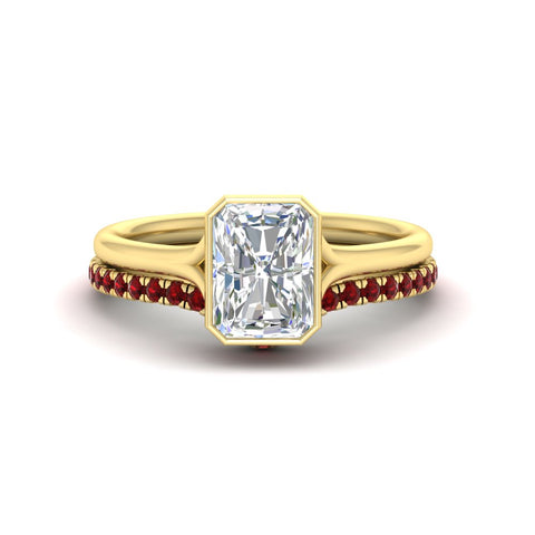 radiant-cut-bezel-solitaire-ring-with-ruby-band-in-yellow-gold-FD11229RAGRUDR-NL-YG.jpg?v=1758702888