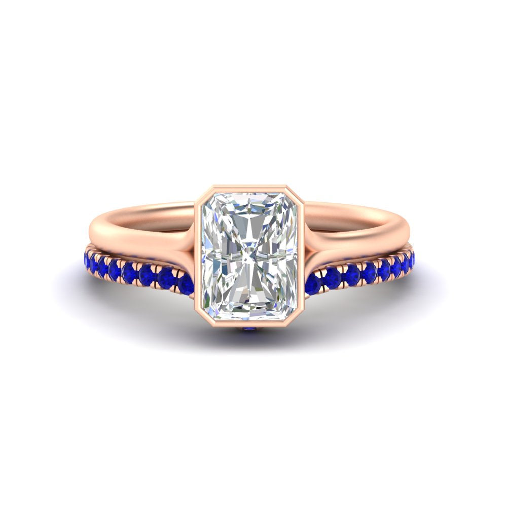 radiant-cut-bezel-solitaire-ring-with-sapphire-band-in-rose-gold-FD11229RAGSABL-NL-RG.jpg?v=1758702888
