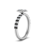 Load image into Gallery viewer, radiant-cut-black-diamond-halo-wedding-ring-set-in-white-gold-FD-8523RAGBLACK-NL-WG