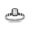 Load image into Gallery viewer, radiant-cut-black-diamond-halo-wedding-ring-set-in-white-gold-FD-8523RAGBLACK-NL-WG