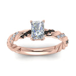 Load image into Gallery viewer, radiant-cut-black-diamond-twisted-vine-engagement-ring-in-rose-gold-FD9127RARGBLACKANGLE5-NL-RG
