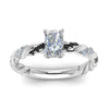Load image into Gallery viewer, radiant-cut-black-diamond-twisted-vine-engagement-ring-in-white-gold-FD9127RARGBLACKANGLE5-NL-WG