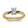 Load image into Gallery viewer, radiant-cut-black-diamond-twisted-vine-engagement-ring-in-yellow-gold-FD9127RARGBLACKANGLE5-NL-YG