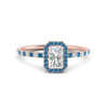 Load image into Gallery viewer, radiant-cut-blue-topaz-halo-petite-engagement-ring-in-rose-gold-FD8523RARGICBLTOANGLE3-NL-RG