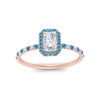 Load image into Gallery viewer, radiant-cut-blue-topaz-halo-petite-engagement-ring-in-rose-gold-FD8523RARGICBLTOANGLE3-NL-RG