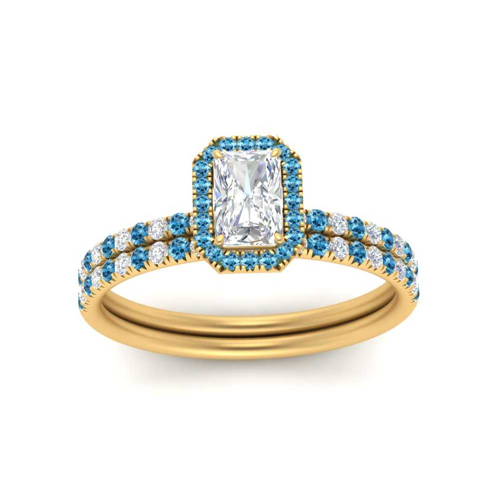 radiant-cut-blue-topaz-halo-wedding-ring-set-in-yellow-gold-FD-8523RAGICBLTO-NL-YG