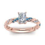 Load image into Gallery viewer, radiant-cut-blue-topaz-twisted-vine-engagement-ring-in-rose-gold-FD9127RARGICBLTOANGLE5-NL-RG
