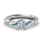 Load image into Gallery viewer, radiant-cut-blue-topaz-twisted-vine-engagement-ring-in-white-gold-FD9127RARGICBLTO-NL-WG