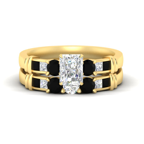 radiant-cut-bridal-ring-set-with-black-diamond-princess-channel-accents-in-yellow-gold-fdens286ragblacksleep-nl-yg.jpg