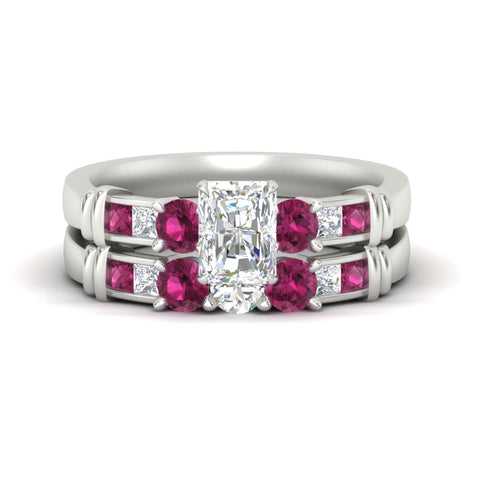 radiant-cut-bridal-ring-set-with-pink-sapphire-princess-channel-accents-in-white-gold-fdens286ragsadrpisleep-nl-wg.jpg