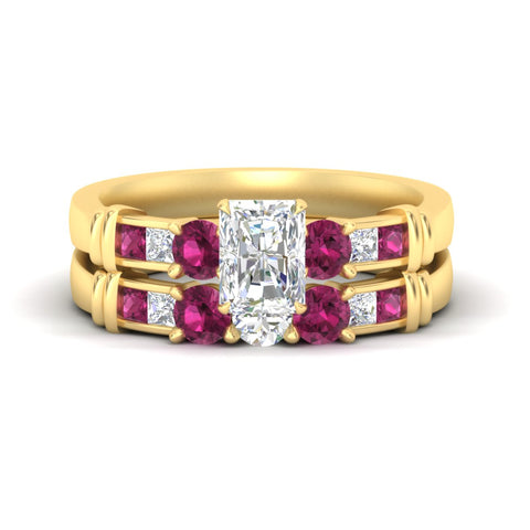 radiant-cut-bridal-ring-set-with-pink-sapphire-princess-channel-accents-in-yellow-gold-fdens286ragsadrpisleep-nl-yg.jpg