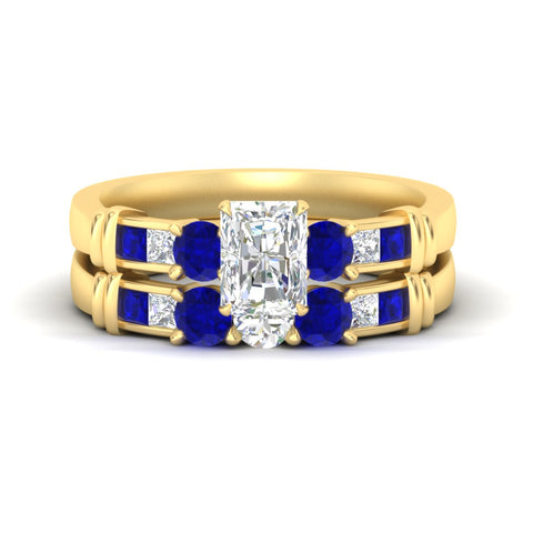 radiant-cut-bridal-ring-set-with-sapphire-princess-channel-accents-in-yellow-gold-fdens286ragsablsleep-nl-yg.jpg