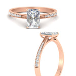 Load image into Gallery viewer, radiant-cut-cathedral-pave-diamond-engagement-ring-in-rose-gold-FD11145RARANGLE3-NL-RG
