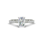 Load image into Gallery viewer, radiant-cut-cathedral-pave-diamond-engagement-ring-in-white-gold-FD11145RAR-NL-WG
