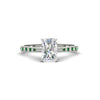 Load image into Gallery viewer, radiant-cut-cathedral-pave-diamond-engagement-ring-with-emerald-in-white-gold-FD11145RARGEMGR-NL-WG