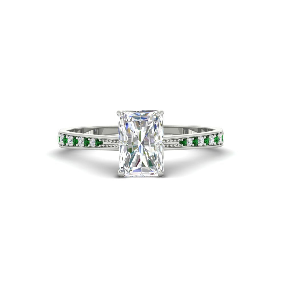 radiant-cut-cathedral-pave-diamond-engagement-ring-with-emerald-in-white-gold-FD11145RARGEMGR-NL-WG