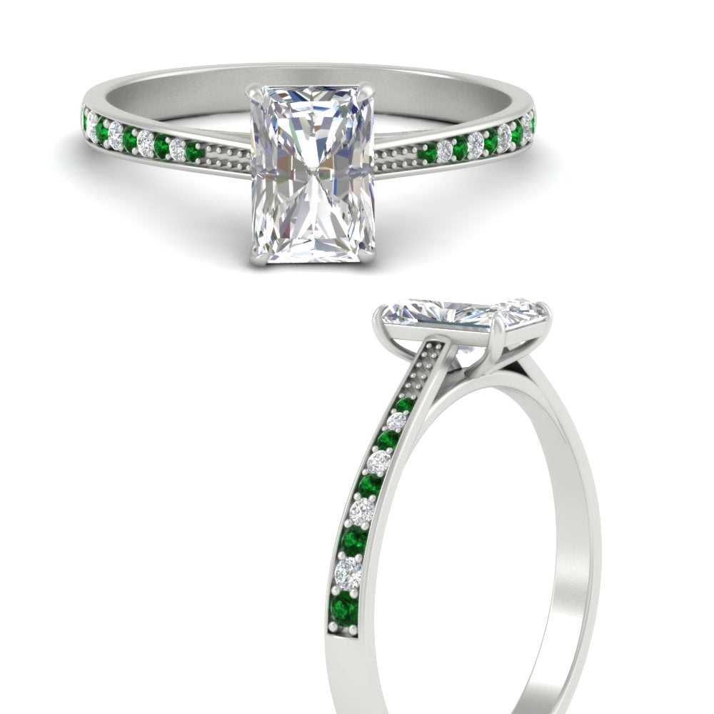 radiant-cut-cathedral-pave-diamond-engagement-ring-with-emerald-in-white-gold-FD11145RARGEMGRANGLE3-NL-WG