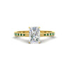 Load image into Gallery viewer, radiant-cut-cathedral-pave-diamond-engagement-ring-with-emerald-in-yellow-gold-FD11145RARGEMGR-NL-YG